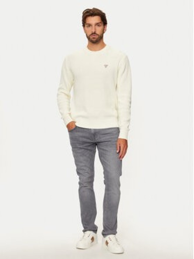 Guess Jeans Sweter M4BR30 Z3HM1 Écru Regular Fit