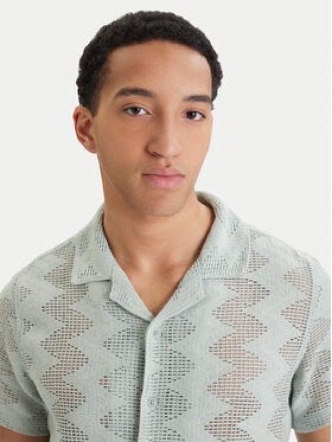 Guess Koszula M6GP46 K3236 Zielony Regular Fit