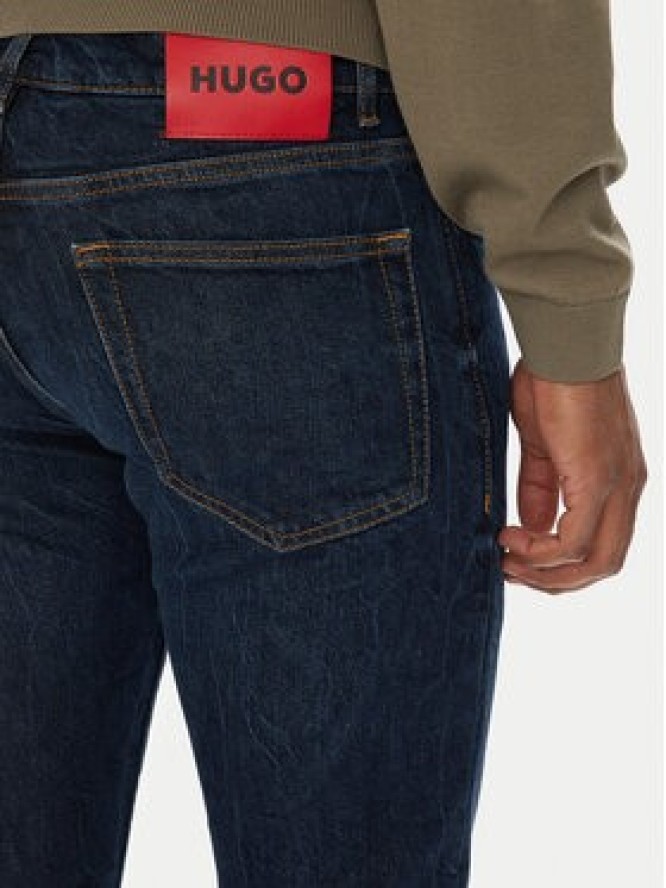 HUGO Jeansy HUGO 734 50542696 Granatowy Extra Slim Fit