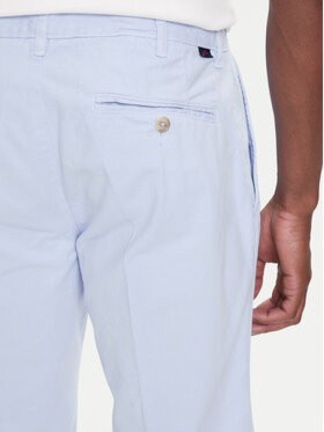 Robe di Kappa Szorty materiałowe Oris 600BTI0 Błękitny Slim Fit