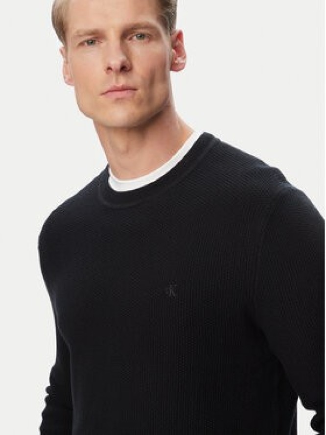 Calvin Klein Sweter LV04LF304G Czarny Regular Fit