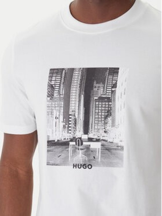 HUGO T-Shirt Deyss 50553755 Biały Regular Fit