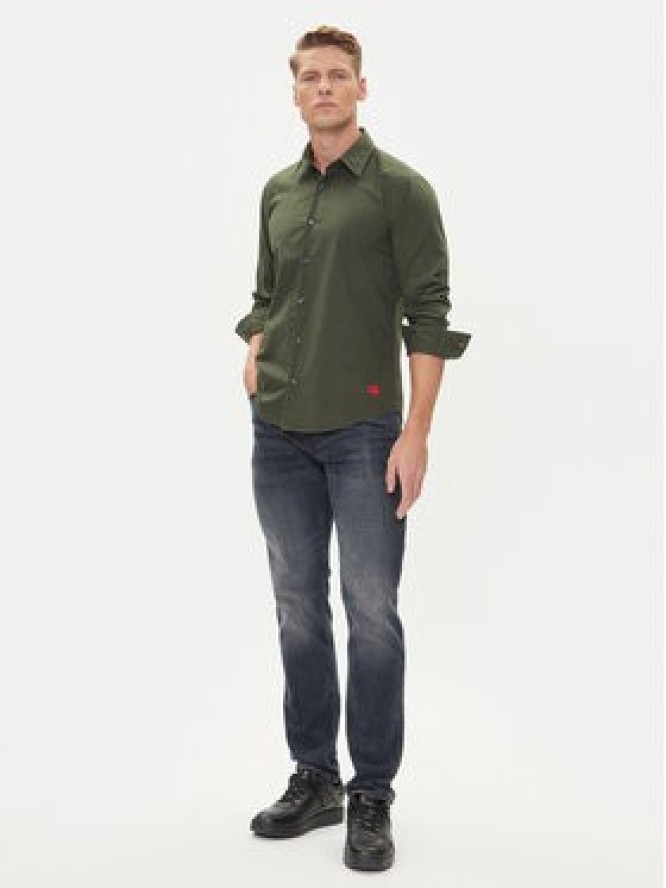 HUGO Koszula Ermo 50500216 Zielony Slim Fit