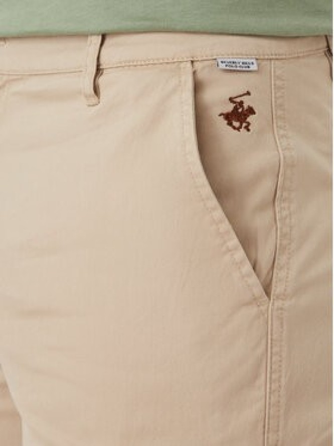 Beverly Hills Polo Club Szorty materiałowe P-SS26M-B476381 Beżowy Regular Fit