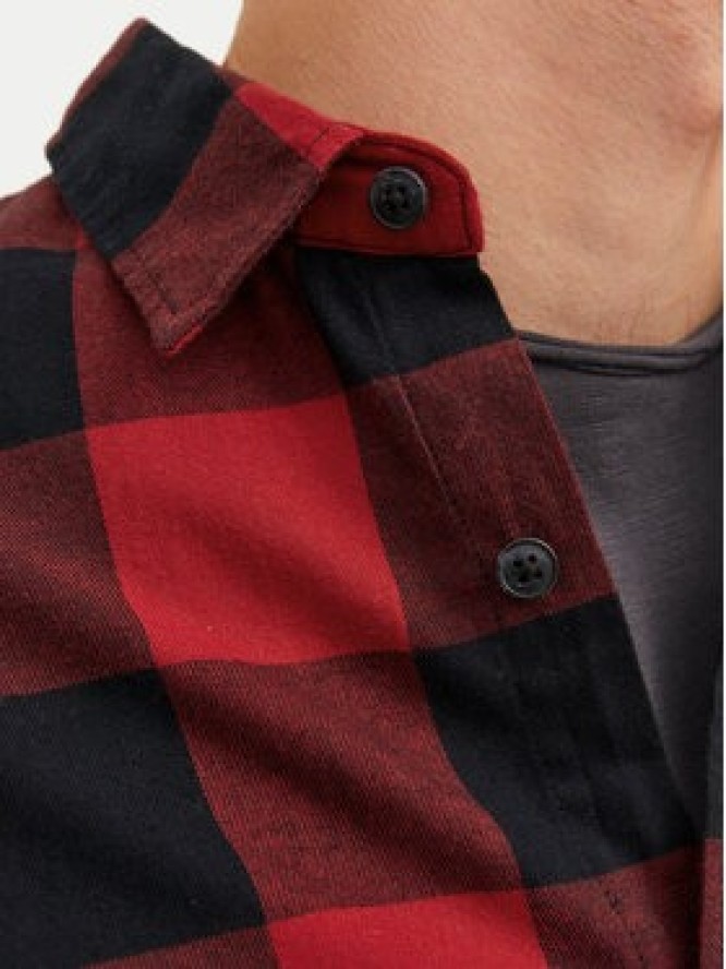 Jack & Jones Koszula Gingham 12181602 Czerwony Slim Fit