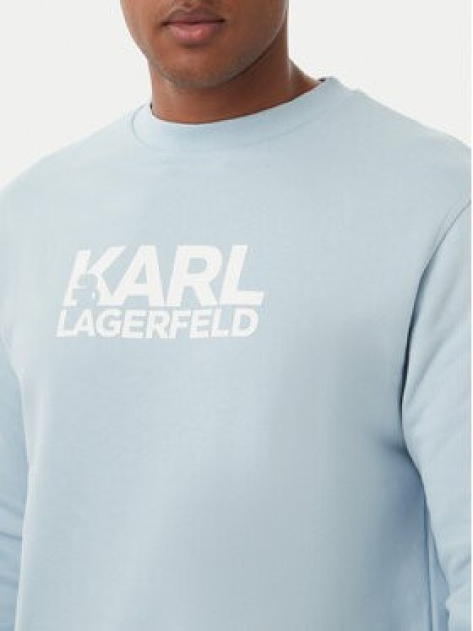 KARL LAGERFELD Bluza 705780 561917 Niebieski jasny Regular Fit