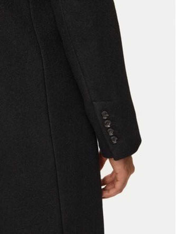 AMI Paris Płaszcz wełniany HCO010.WV0049 Czarny Regular Fit