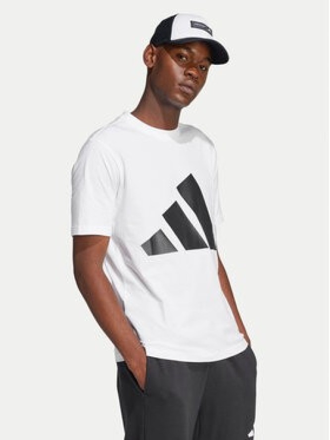 adidas T-Shirt Essentials Big Logo JE8943 Biały Regular Fit