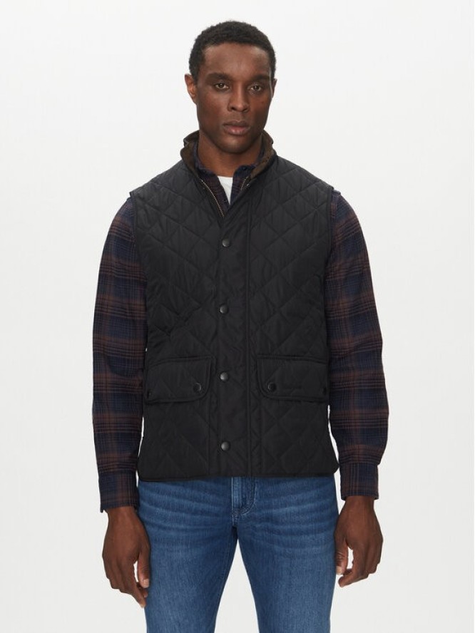 Barbour Kamizelka New Lowerdale MGI0245NY71 Granatowy Regular Fit
