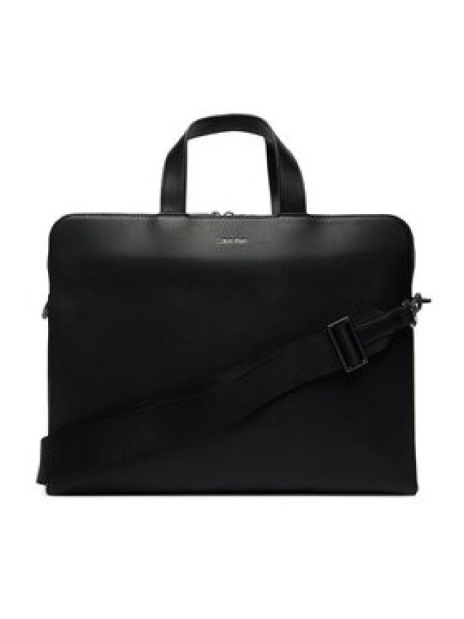 Calvin Klein Torba na laptopa Emblem Hw Commuter LV04D3290G Czarny