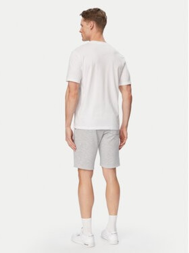 Jack & Jones Komplet t-shirt i spodenki Brandon 12298184 Biały Regular Fit
