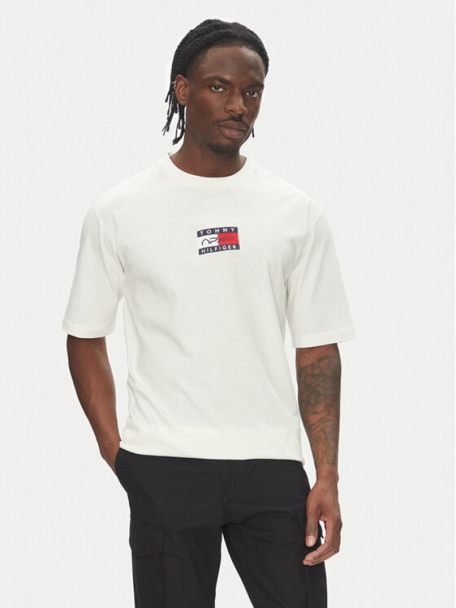 Tommy Hilfiger T-Shirt F1 Movie MW0MW41391 Biały Regular Fit