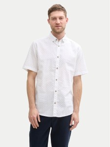 Tom Tailor Koszula 1045099 Biały Regular Fit