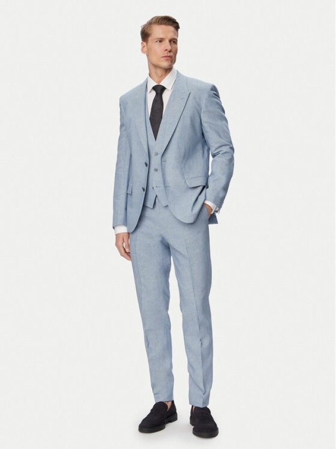 HUGO Garnitur Henry 50559672 Niebieski Slim Fit