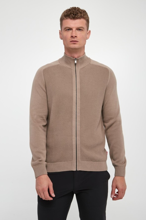 Sweter męski zapinany na zamek Olegor JOOP! JEANS