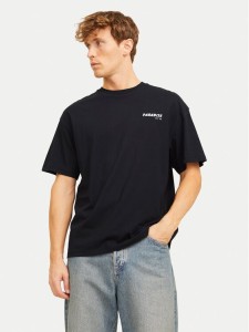 Jack & Jones T-Shirt Charge 12269384 Czarny Relaxed Fit