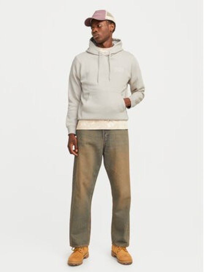 Jack & Jones Bluza Corp Logo 12152840 Beżowy Standard Fit