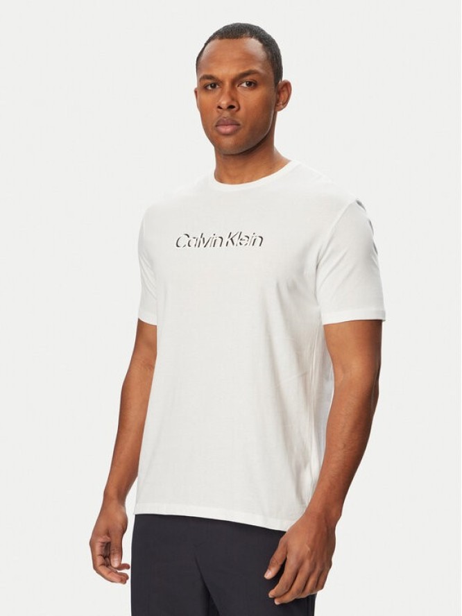 Calvin Klein T-Shirt SS 30s EU LV04LG809G Biały Slim Fit