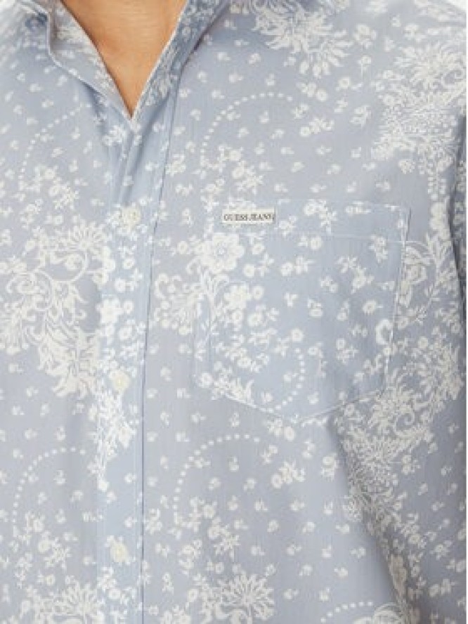 Guess Jeans Koszula M5GH16 WH8R1 Niebieski Regular Fit