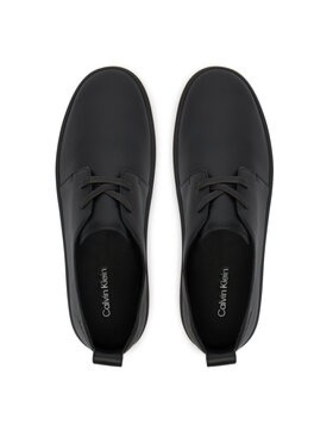 Calvin Klein Sneakersy Hybrid Clean Cup Derby Lth HM0HM02011 Czarny