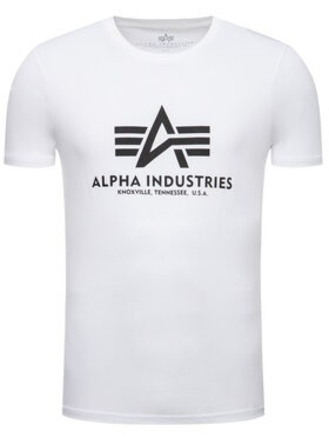 Alpha Industries T-Shirt Basic 100501 Biały Regular Fit