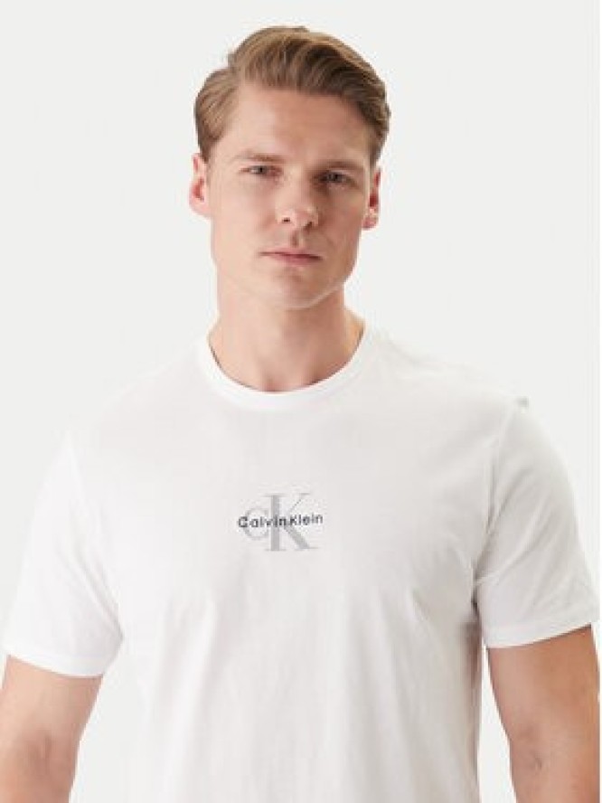 Calvin Klein Jeans T-Shirt LV04RB866G Biały Regular Fit