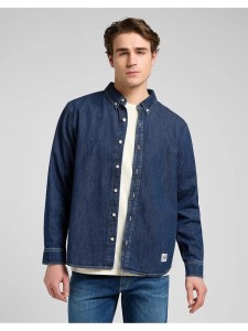 MESKA KOSZULA JEANSOWA LEE NO POCKET BUTTON DOWN BLUE RIDGE 112370477