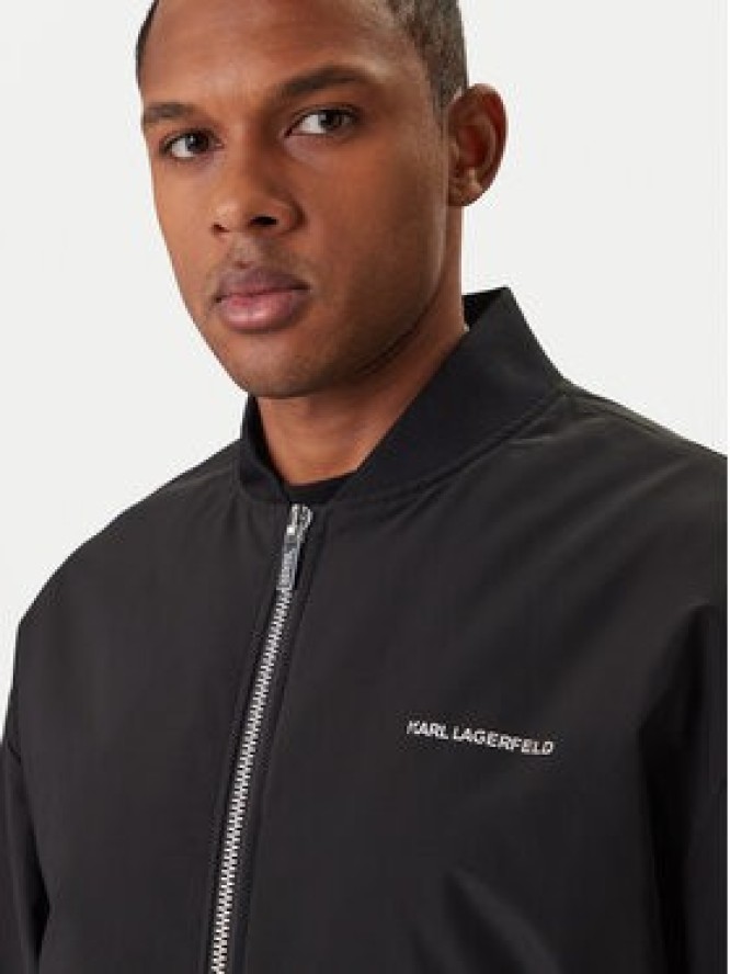 KARL LAGERFELD Kurtka bomber 505005 561533 Czarny Regular Fit