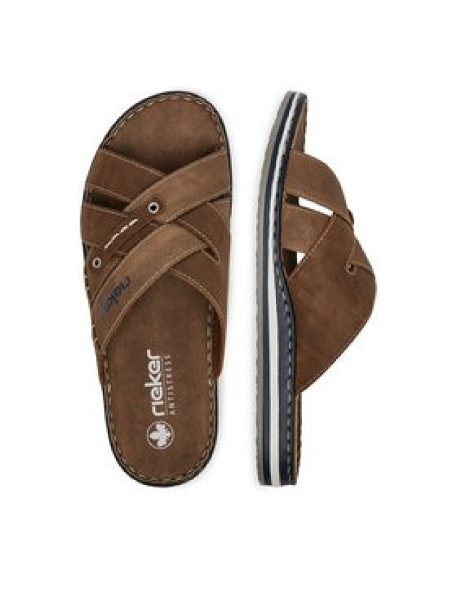 Rieker Klapki 21599-24 Brązowy