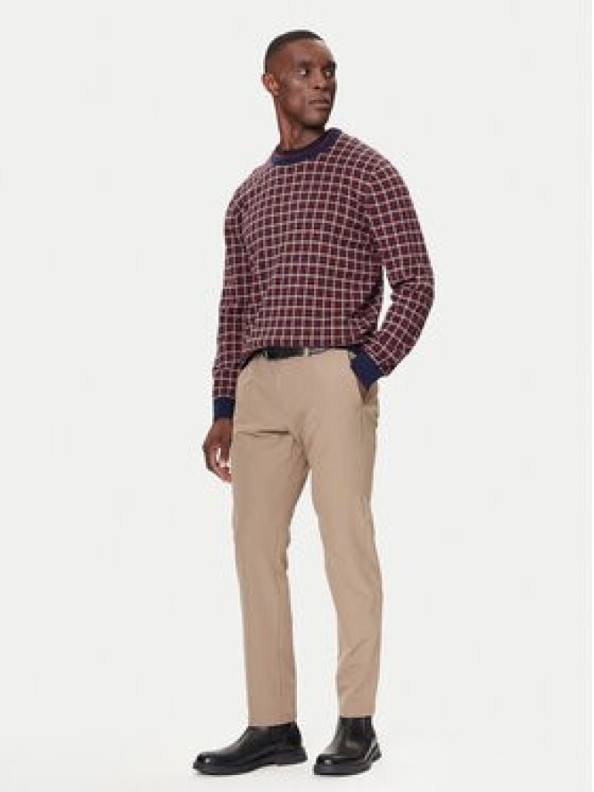 Gant Sweter 8050253 409 Bordowy Regular Fit