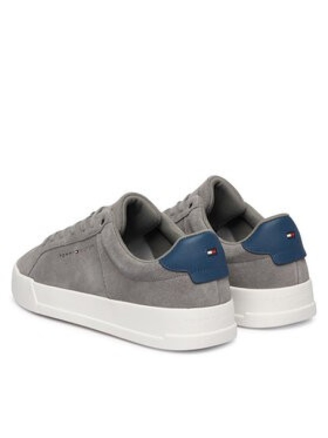 Tommy Hilfiger Sneakersy Th Court Suede FM0FM05824 Szary
