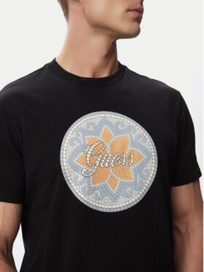 Guess T-Shirt M6GI48 K3583 Czarny Regular Fit