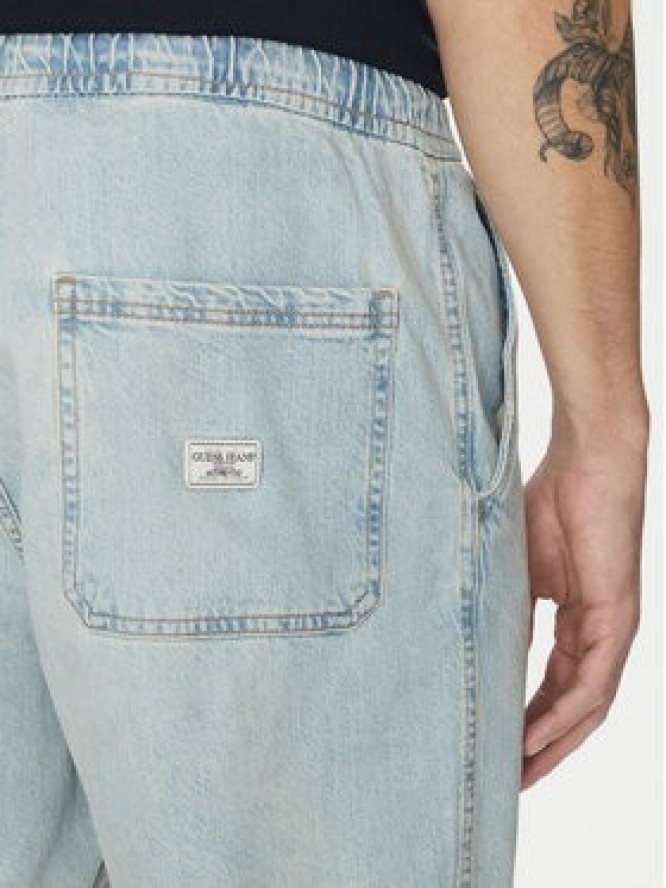 Guess Jeans Szorty jeansowe M5GD35 D5M51 Błękitny Regular Fit