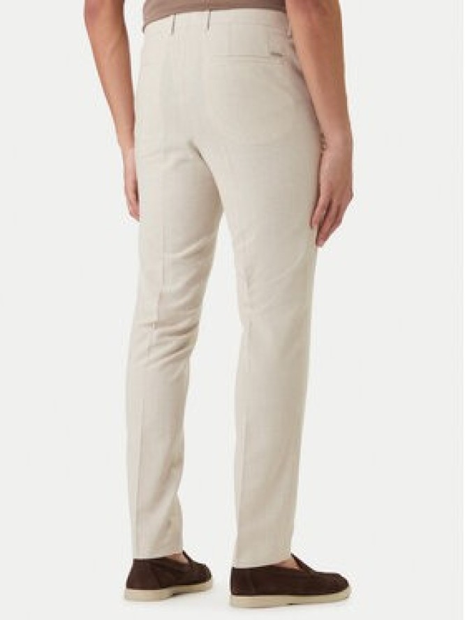 BOSS Spodnie materiałowe H-Genius-253 50561874 Beżowy Slim Fit