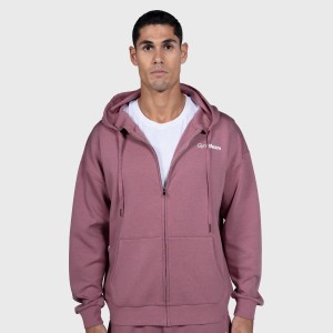 Bluza męska fitness z zamkiem i kapturem Relay