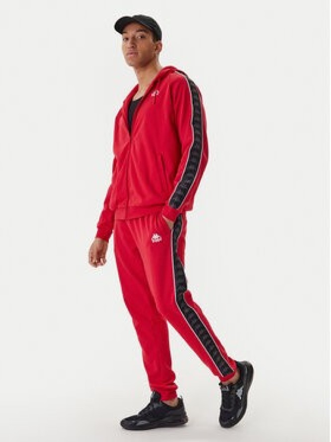 Kappa Spodnie dresowe Banda Alanz 3 321Y8FW Czerwony Comfort Fit