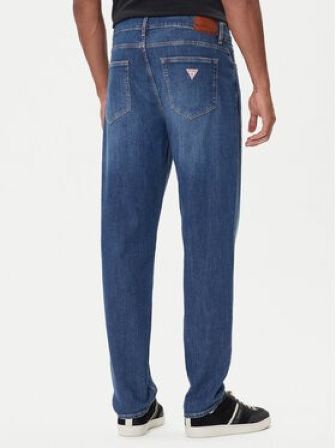 Guess Jeans Jeansy M5BA90 D002C Niebieski Tapered Fit