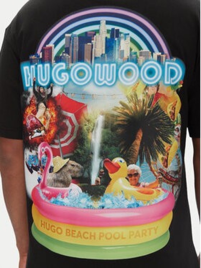 HUGO T-Shirt Duwood 50538512 Czarny Relaxed Fit