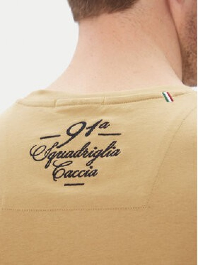 Aeronautica Militare T-Shirt 251TS2414J641 Beżowy Regular Fit