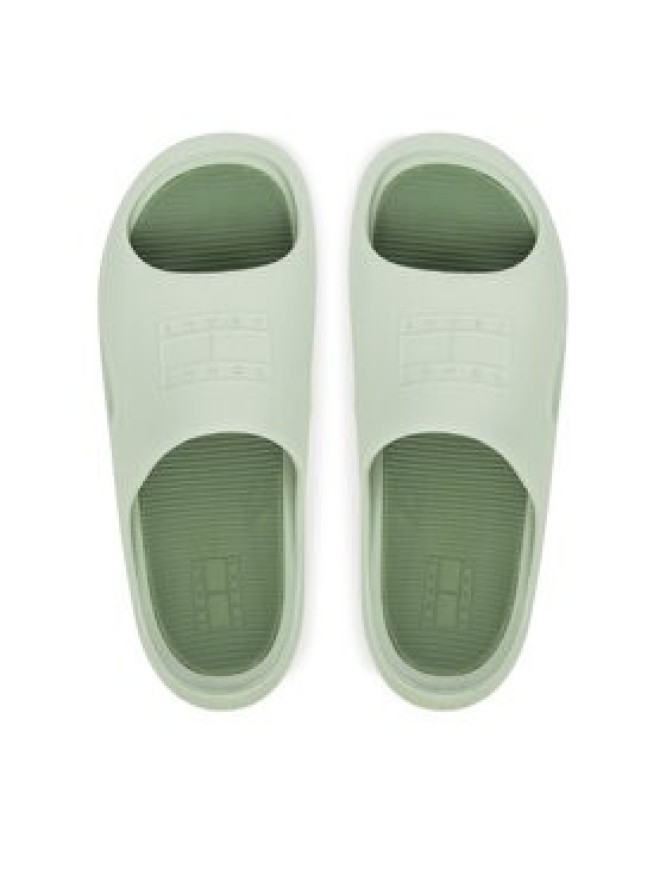 Tommy Jeans Klapki Sporty Pool Slide EM0EM01582 Zielony