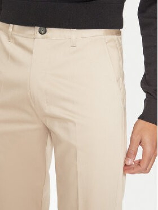 AMI Paris Chinosy HTR005.CO0009 Beżowy Regular Fit