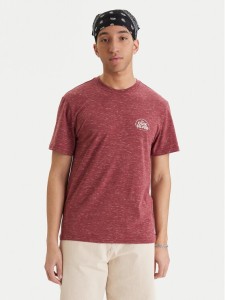 Quiksilver T-Shirt EQYKT04416 Bordowy Regular Fit