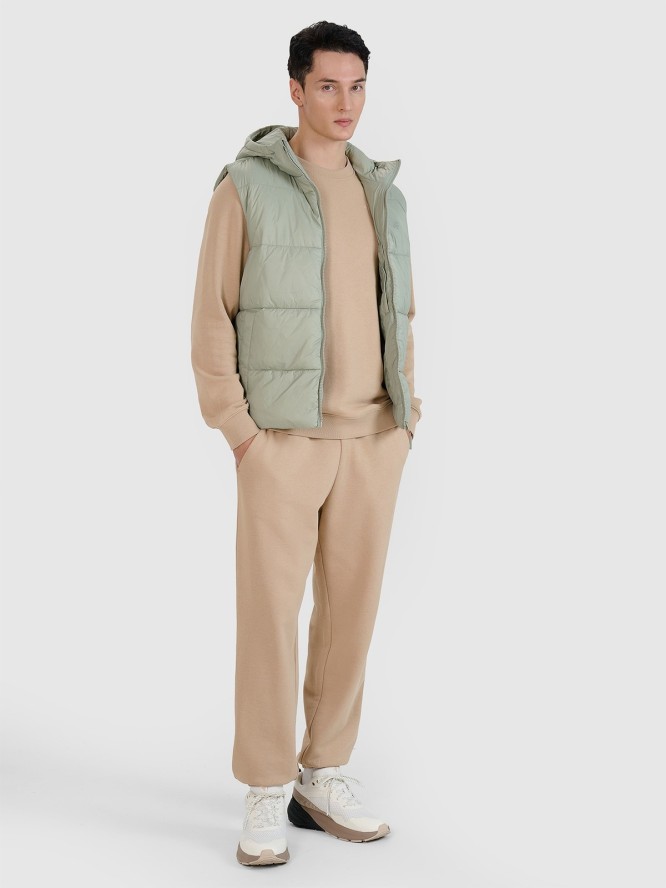 4F Bezrękawnik puchowy z wypełnieniem syntetycznym męski - oliwkowy L