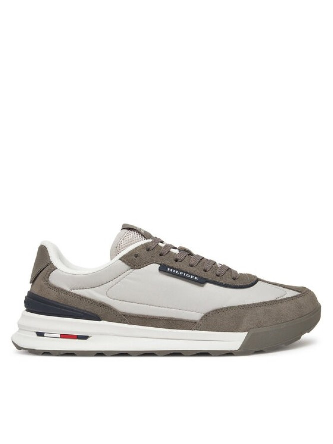Tommy Hilfiger Sneakersy Retro Runner Nylon Mix FM0FM05523 Beżowy