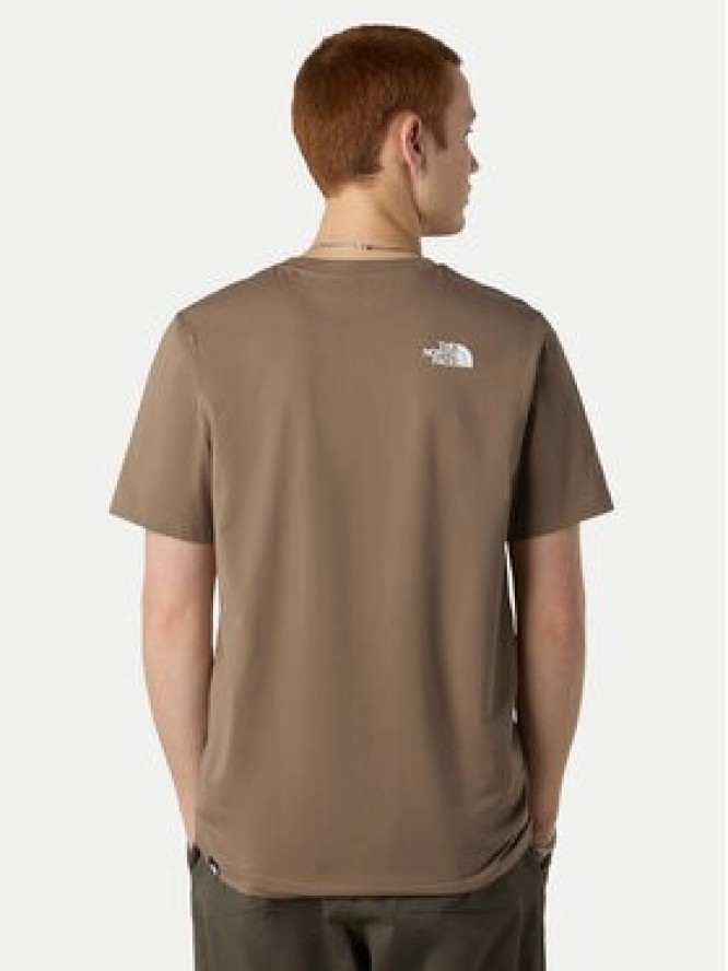 The North Face T-Shirt Simple Dome NF0A87NG Brązowy Regular Fit