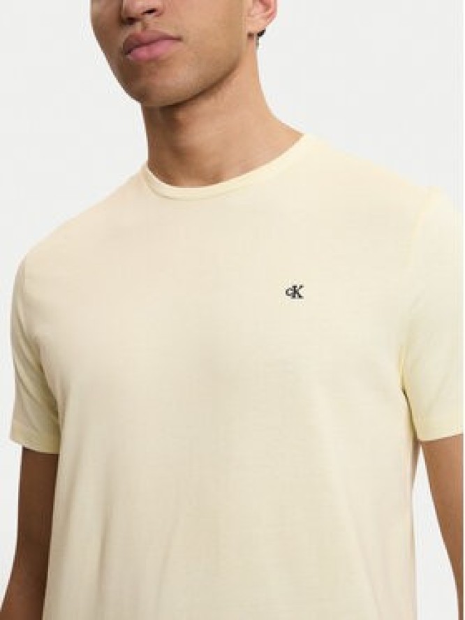 Calvin Klein Jeans T-Shirt Classic Monogram LV04RD254G Écru Regular Fit