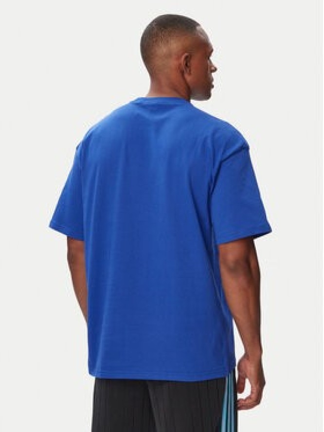 adidas T-Shirt Trefoil Essentials HZ1002 Niebieski Loose Fit