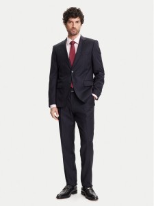 BOSS Garnitur H-Huge 50546121 Granatowy Slim Fit