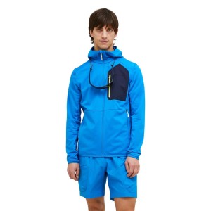 Bluza Peak Performance męska Utility Light Zip Hood niebieska - M