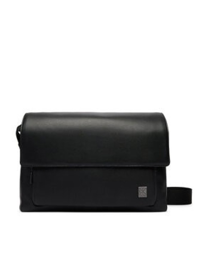 Calvin Klein Saszetka Emblem Hw Flap Messenger LV04D3299G Czarny